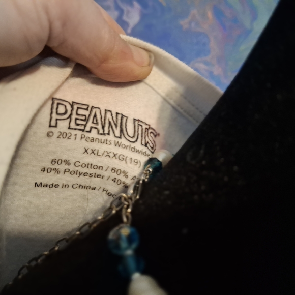 Peanuts Long Sleeve Tee - White with Colorful Characters - Picture 2 of 2